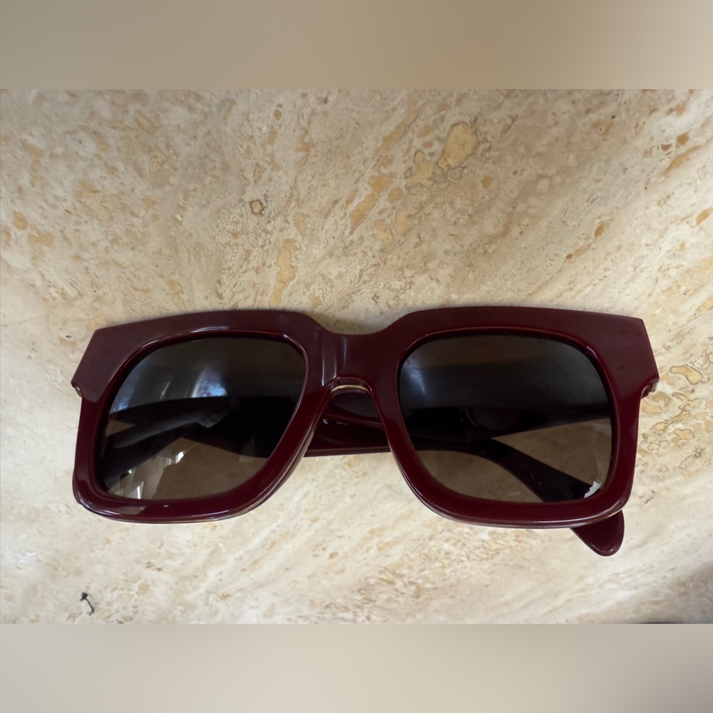 Celine Burgundy Square Sunglasses cl 41097/S. - Picture 3 of 6